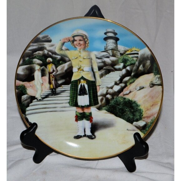 Vintage Danbury Mint - SHIRLEY TEMPLE Collector Plate - "Wee Willie Winkie" - Picture 1 of 2